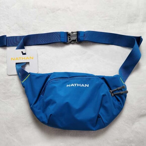 New Nathan Limitless Run 2L hydration sling fanny bag in Deep Blue - Picture 4 of 14